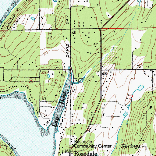 Topographic Map of Meyer Creek, WA