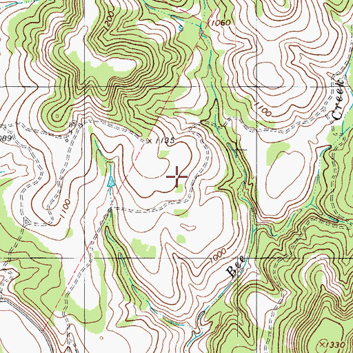 Topographic Map of Balcones Canyonlands National Wildlife Refuge, TX