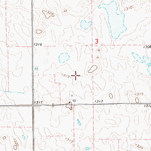 Topographic Map of Beadle County Waterfowl Production Area, SD