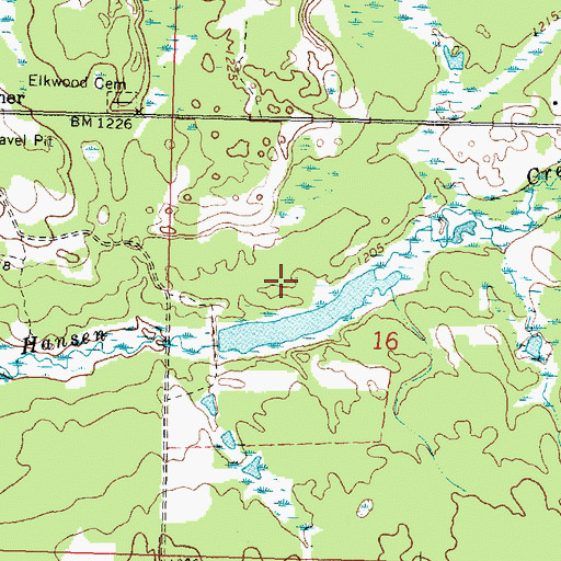 Topographic Map of Beltrami Wildlife Management Area, MN