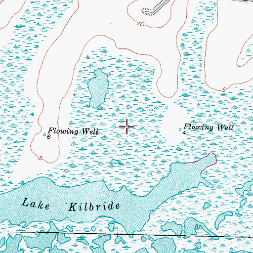 Topographic Map of Big Boggy National Wildlife Refuge, TX