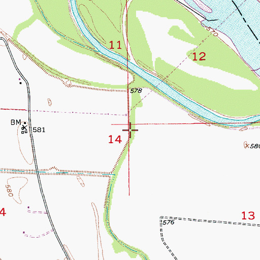 Topographic Map of Big Muddy National Fish and Wildlife Refuge, MO