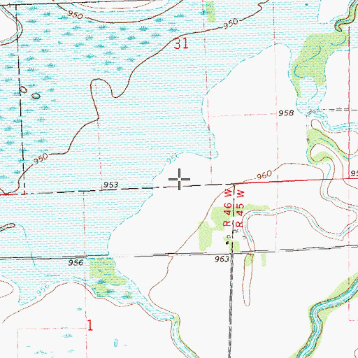 Topographic Map of Big Stone National Wildlife Refuge, MN
