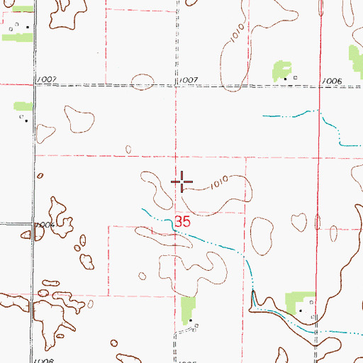 Topographic Map of Blue Earth County Waterfowl Production Area, MN