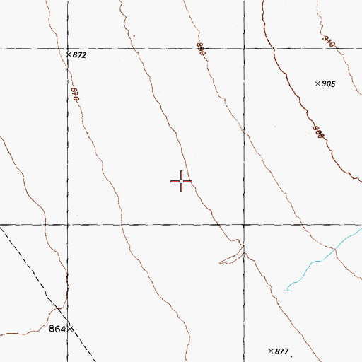 Topographic Map of Cabeza Prieta National Wildlife Refuge, AZ