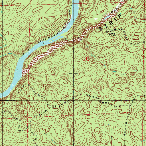 Topographic Map of Cahaba River National Wildlife Refuge, AL