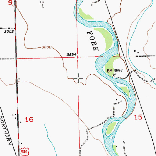 Topographic Map of Carbon County Waterfowl Production Area, MT