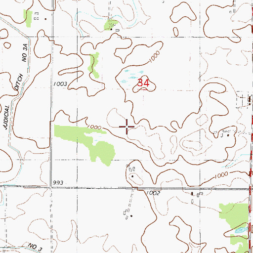 Topographic Map of Carver County Waterfowl Production Area, MN