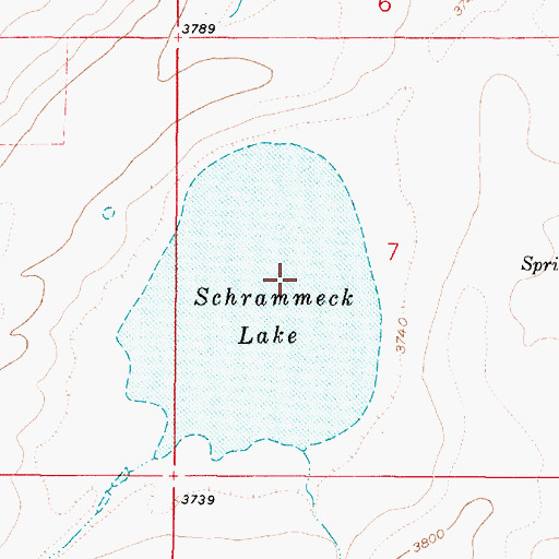 Topographic Map of Cascade County Waterfowl Production Area, MT