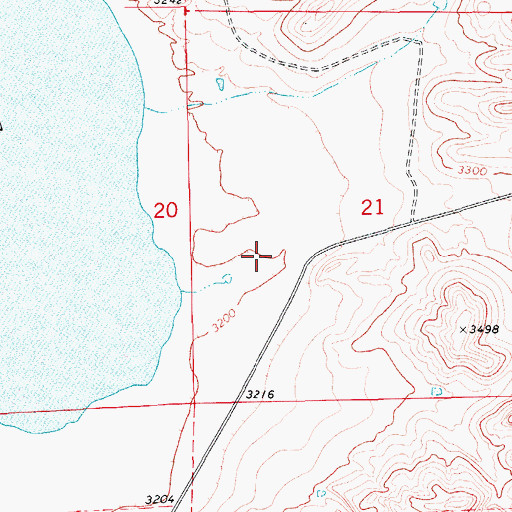 Topographic Map of Chouteau County Waterfowl Production Area, MT