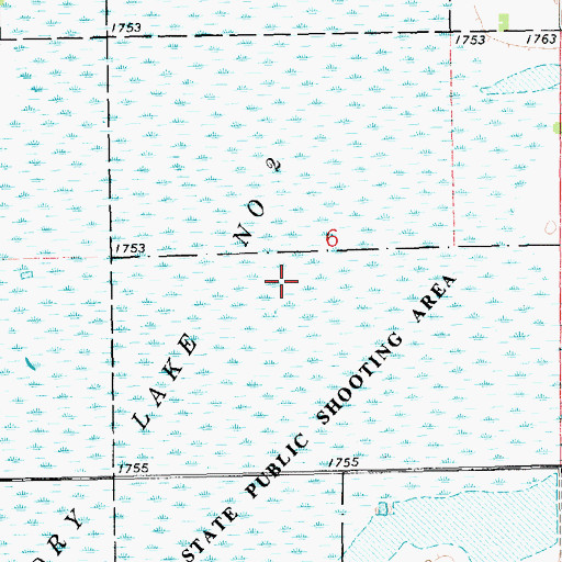 Topographic Map of Clark County Waterfowl Production Area, SD