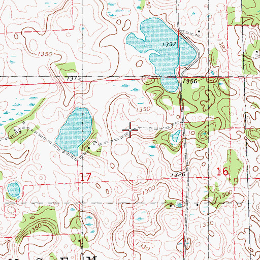 Topographic Map of Clay County Waterfowl Production Area of Minnesota, MN