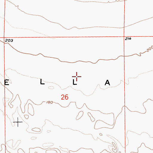 Topographic Map of Coachella Valley National Wildlife Refuge, CA