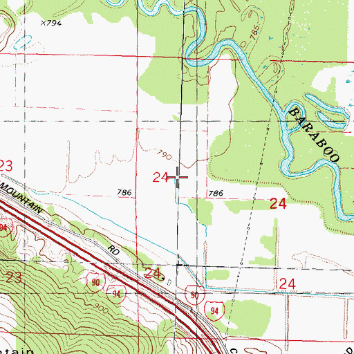 Topographic Map of Columbia County Waterfowl Production Area, WI