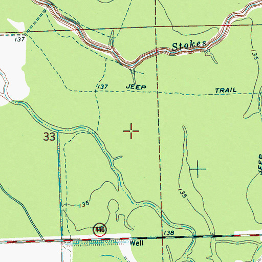 Topographic Map of Dahomey National Wildlife Refuge, MS