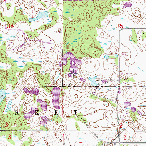 Topographic Map of Dakota County Waterfowl Production Area, MN