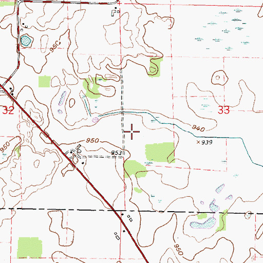 Topographic Map of Dane County Waterfowl Production Area, WI