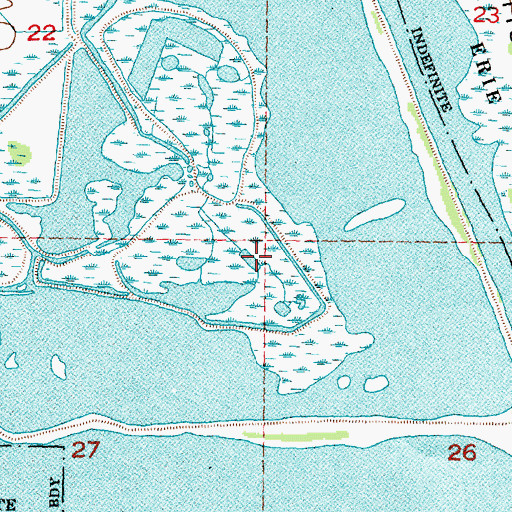 Topographic Map of Detroit River International Wildlife Refuge, MI