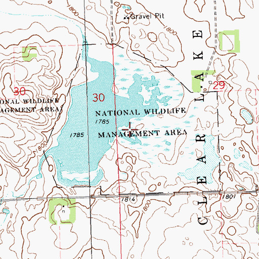 Topographic Map of Deuel County Waterfowl Production Area, SD