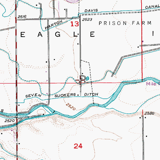 Topographic Map of Eagle Fish Health Laboratory, ID