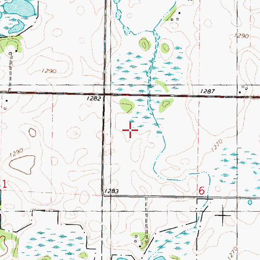 Topographic Map of Emmet County Waterfowl Production Area, IA