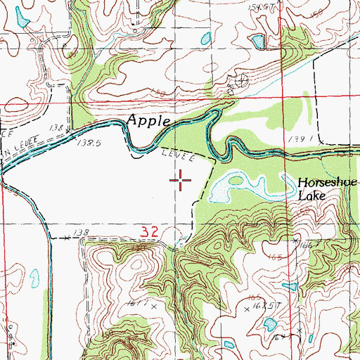 Topographic Map of Farm Service Agency Interest of Illinois, IL