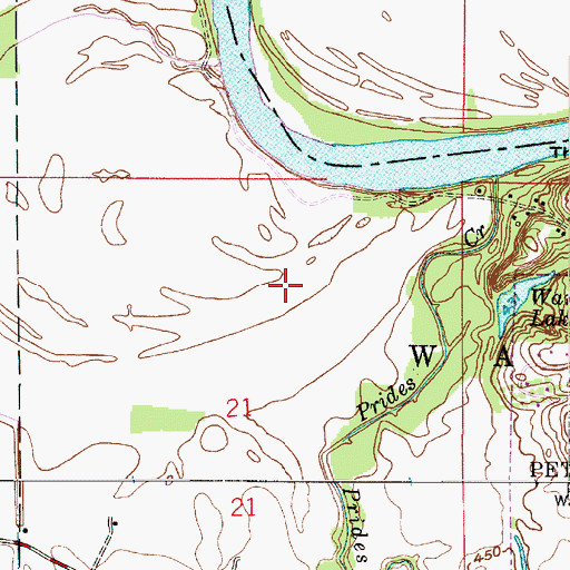 Topographic Map of Farm Service Agency Interest of Indiana, IN