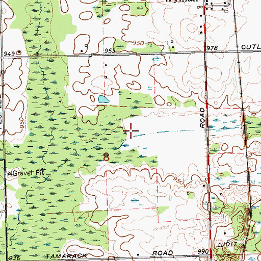 Topographic Map of Farm Service Agency Interest of Michigan, MI