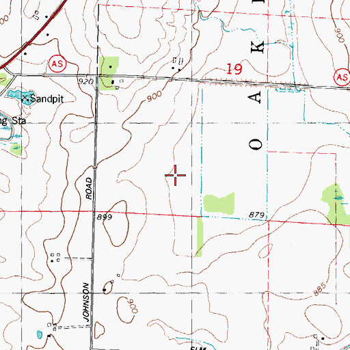 Topographic Map of Fond Du Lac County Waterfowl Production Area, WI