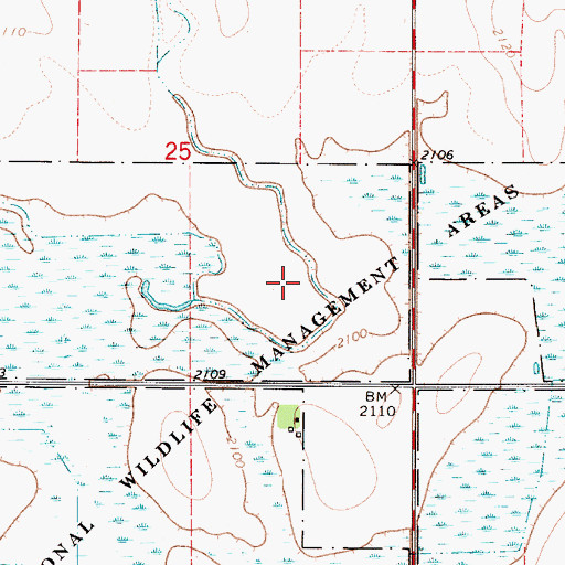 Topographic Map of Franklin County Waterfowl Production Area, NE