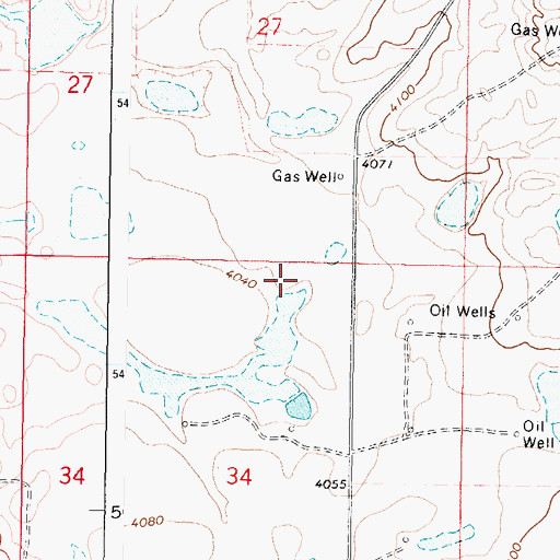 Topographic Map of Glacier County Waterfowl Production Area, MT