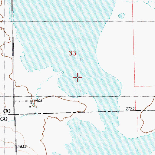 Topographic Map of Golden Valley County Waterfowl Production Area, MT