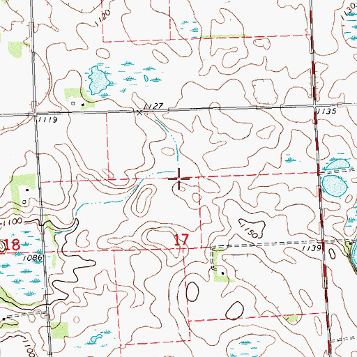 Topographic Map of Grant County Waterfowl Production Area, MN