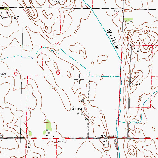 Topographic Map of Greene County Waterfowl Production Area, IA
