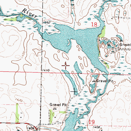 Topographic Map of Jackson County Waterfowl Production Area, MN