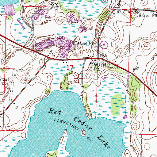 Topographic Map of Jefferson County Waterfowl Production Area, WI