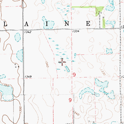 Topographic Map of Jerauld County Waterfowl Production Area, SD