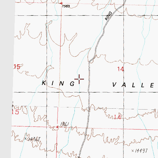 Topographic Map of Kofa National Wildlife Refuge, AZ