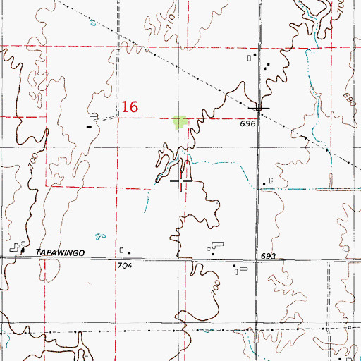 Topographic Map of Manitowoc County Waterfowl Production Area, WI
