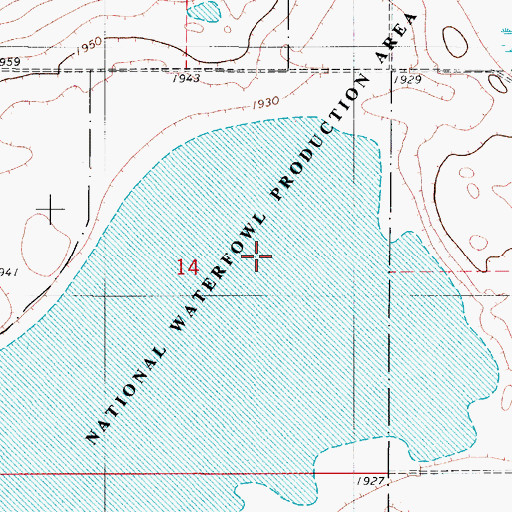 Topographic Map of McIntosh County Waterfowl Production Area, ND
