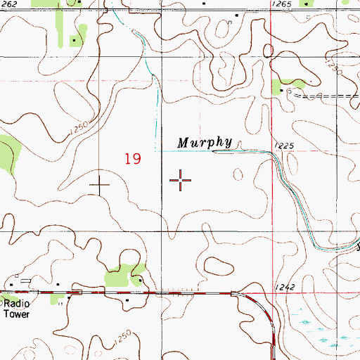 Topographic Map of Mower County Waterfowl Production Area, MN