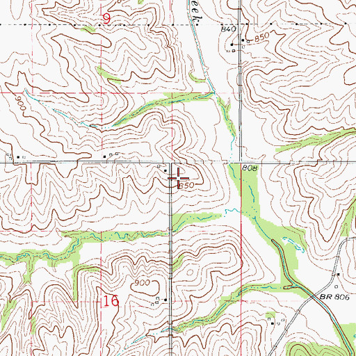 Topographic Map of Neal Smith National Wildlife Refuge, IA