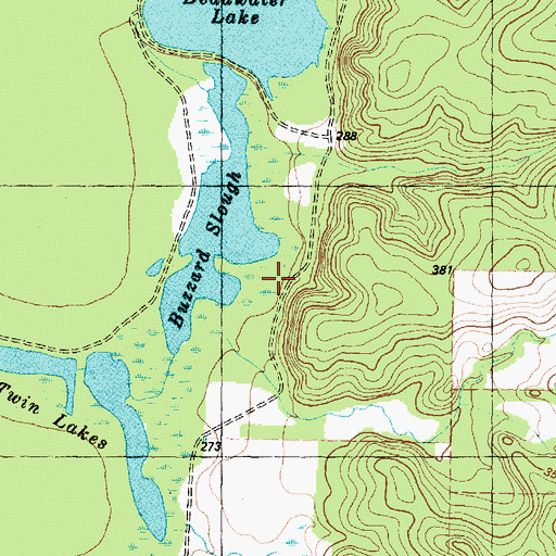 Topographic Map of Neches River National Wildlife Refuge, TX