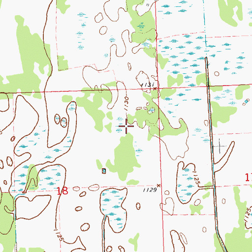 Topographic Map of Norman County Waterfowl Production Area, MN