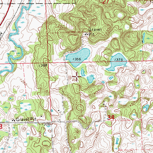 Topographic Map of Otter Tail County Waterfowl Production Area, MN