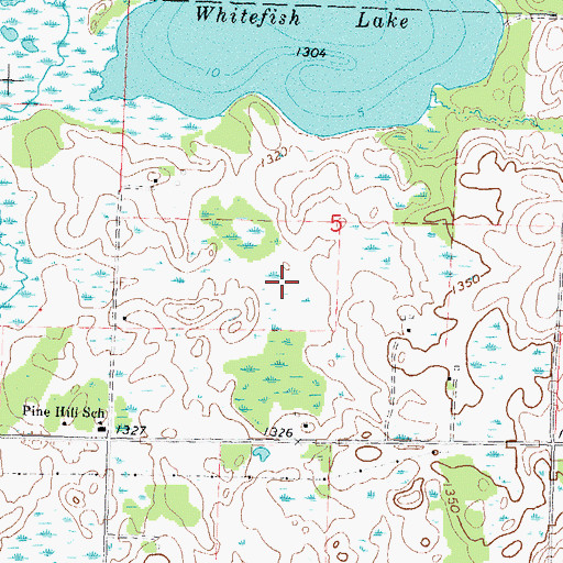 Topographic Map of Polk County Waterfowl Production Area, MN
