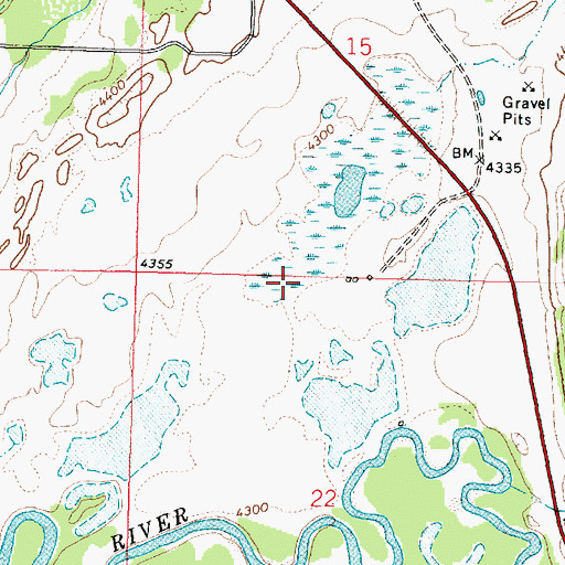 Topographic Map of Powell County Waterfowl Production Area, MT