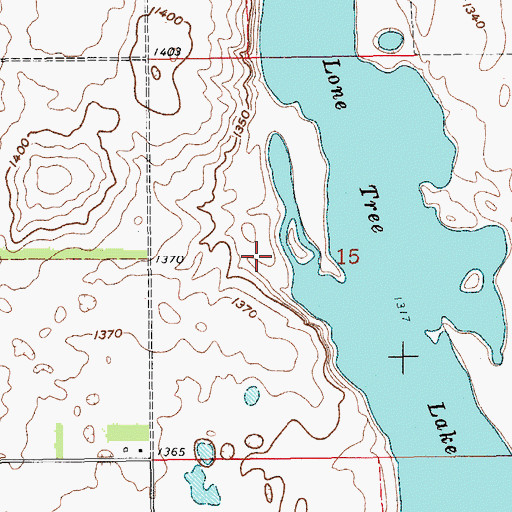 Topographic Map of Ransom County Waterfowl Production Area, ND