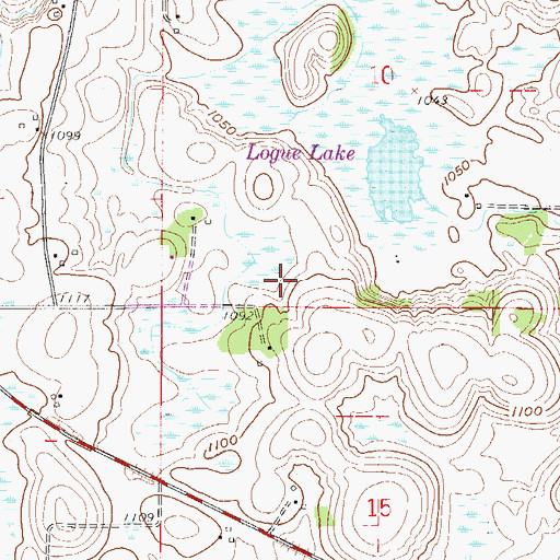 Topographic Map of Rice County Waterfowl Production Area, MN