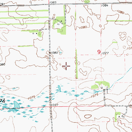 Topographic Map of Richland County Waterfowl Production Area, ND